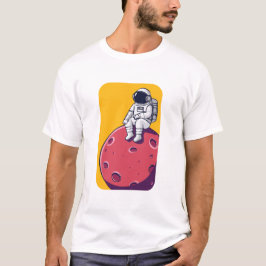 Lonely Astronaut på Måne T-Shirt