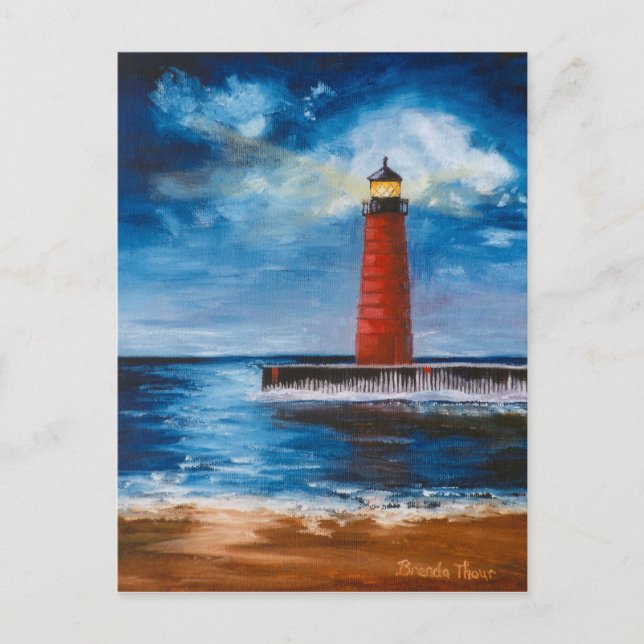 Lonely Beacon vycard Vykort (Framsida)