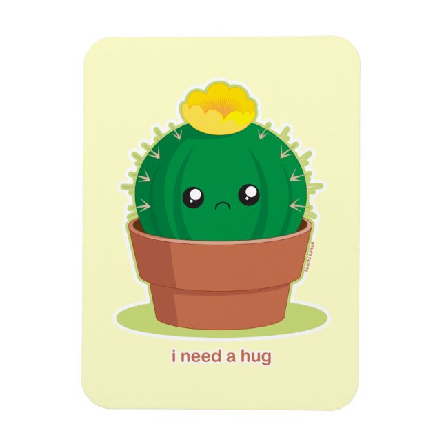 Lonely Cactus Magnet (Vertikal)