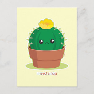 Lonely Cactus Vykort