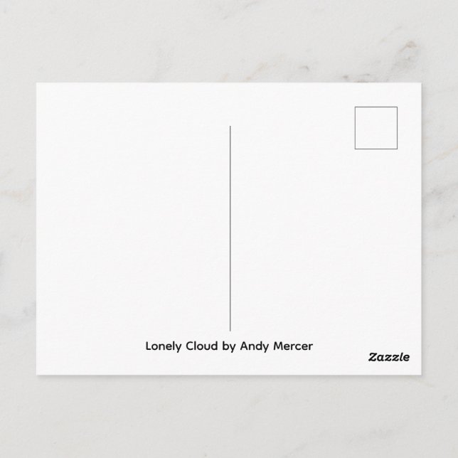 Lonely Cloud  Vykort (Baksida)