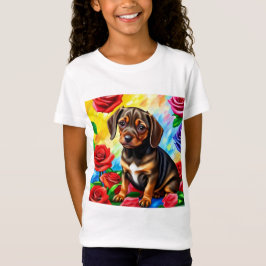 Lonely Dachshund Puppy Hund T-Shirt