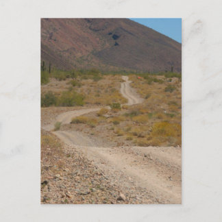 Lonely Desert Road 01 Vykort