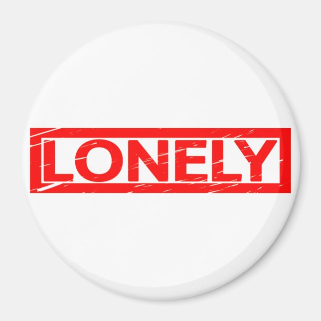 Lonely Frimärke Magnet (Framsidan)