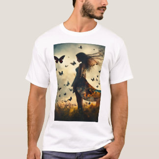 Lonely Girl: A Poignant Porträtt of Solitude och T Shirt
