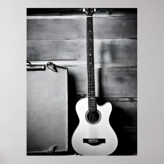 Lonely guitar poster