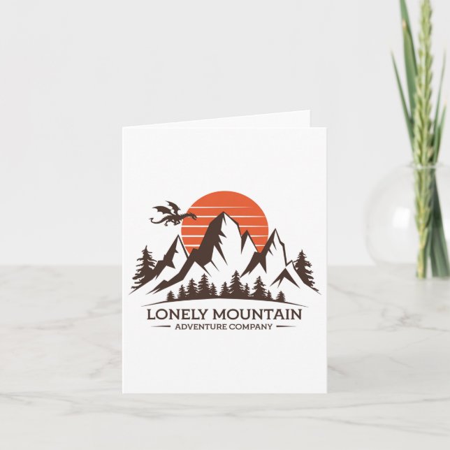 Lonely Mountain - Äventyr Company - Fantasy Resa Kort (Framsida)