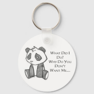 Lonely Panda Keychain Nyckelring