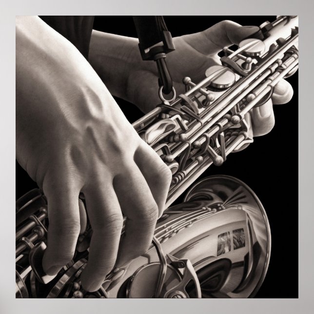 Lonely Sax Poster (Framsidan)