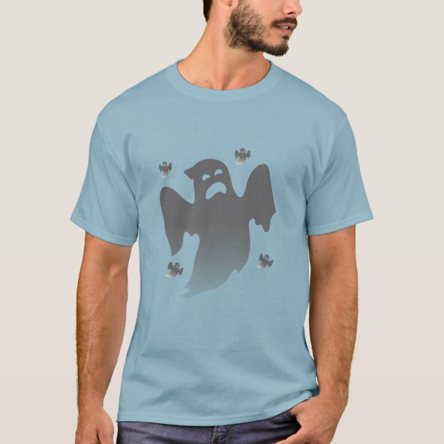 Lonely Spirit Squad - Ledsen Ghost & Friends T Shirt (Framsida)