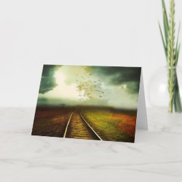 LONELY TRACK BLANK ALL-OCCASION CARD TACK KORT