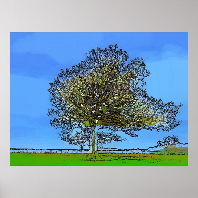 LONELY TRÄD POSTER (Framsidan)