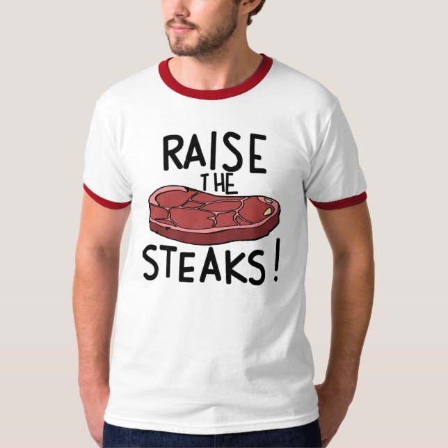 Lönelyft steaksna! tee shirt (Framsida)