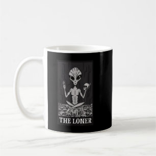 Loner Lazy Halloween Costume Funny Alien Skele Kaffemugg