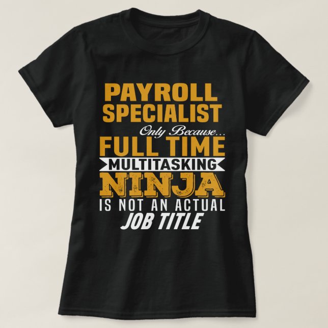 Lönespecialist T Shirt (Design framsida)