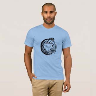 Lonewolf manar toppna mjuka T-tröja T-shirt