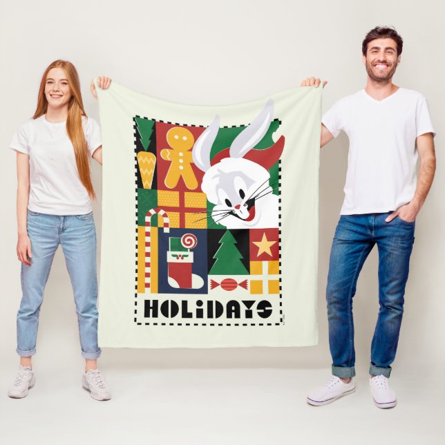 LONEY TUNES™ KRYP BUNNY™-Helgdagarnas bricka Fleecefilt (På plats)