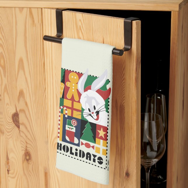 LONEY TUNES™ KRYP BUNNY™-Helgdagarnas bricka Kökshandduk (Thirds Fold)