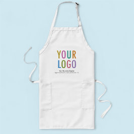 Long Apron Uniform Anpassningsbar Company Logotyp  Långt Förkläde