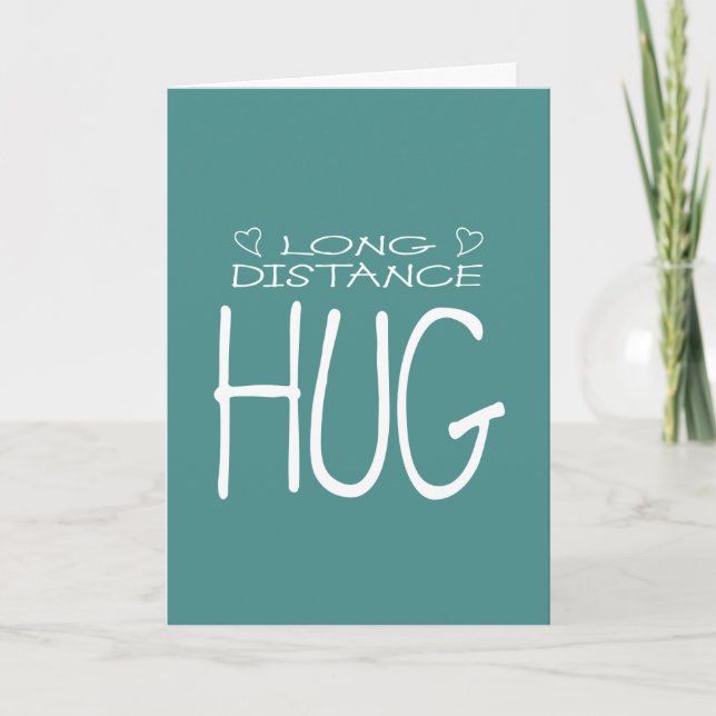 Long Avstånd Hug Kort (Framsida)