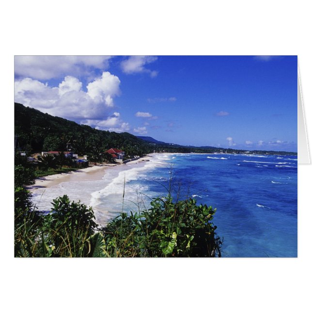 Long Bay, Port Antonio, Jamaica Hälsningskort (Framsidan Horizontal)