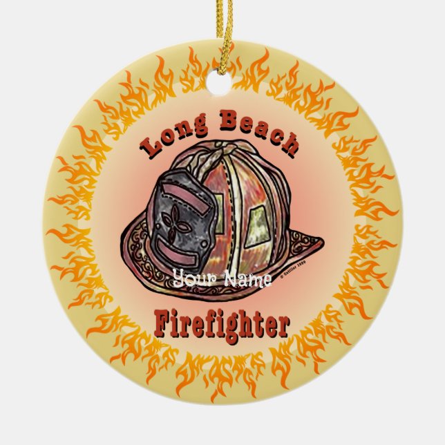 Long Beach brandman ornament (Framsidan)