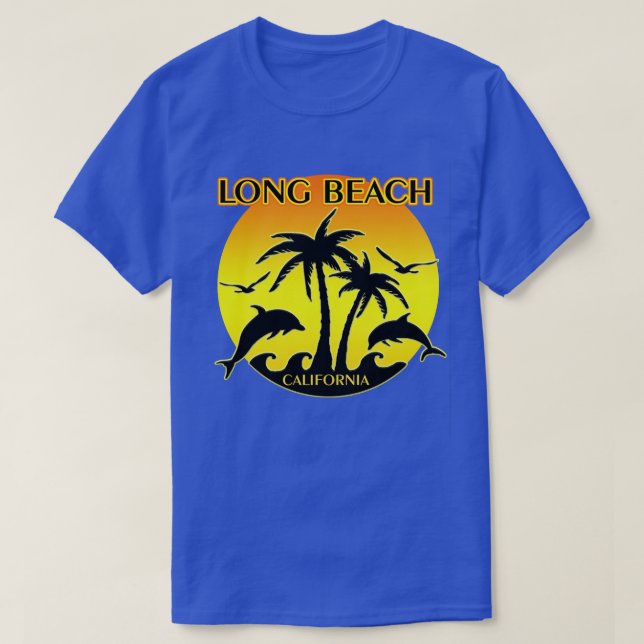 Long Beach Ca-delfiner Tee Shirt (Design framsida)