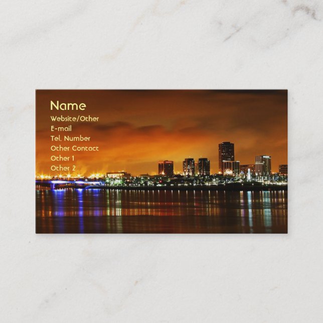 Long Beach Ca. Visitkort (Framsida)