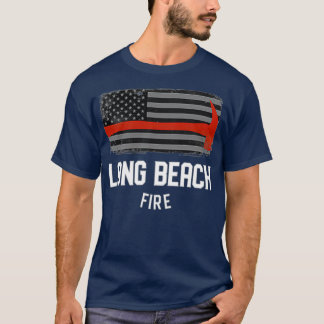 Long Beach California Fire Rädding Department T Shirt