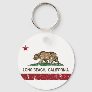 Long Beach California Flagga Nyckelring