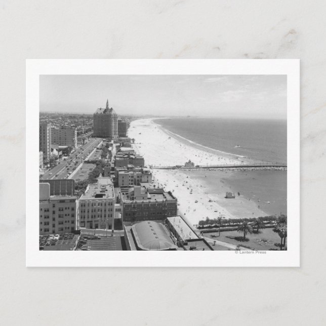 Long Beach, California Kusten och Beach Vykort (Framsida)