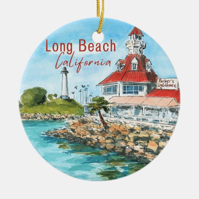Long Beach California Ornament (Framsidan)