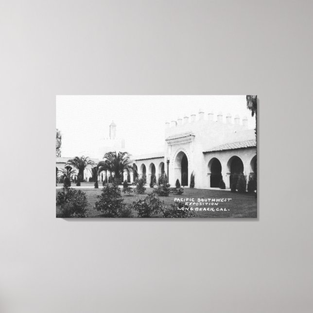 Long Beach, California Pacific SW Expo Bldg. Canvastryck (Framsida)