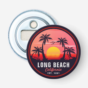 Long Beach California Retro Sunset Souvenirs 80-ta Flasköppnare