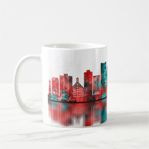 Long Beach California Skyline Kaffemugg