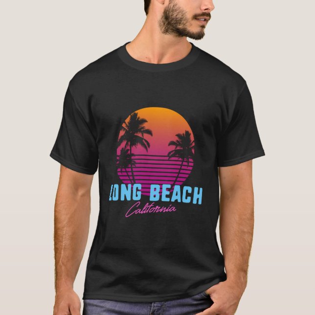 Long Beach California T Shirt (Framsida)
