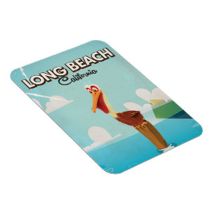 Long Beach California Vintage Pelican-resa Magnet