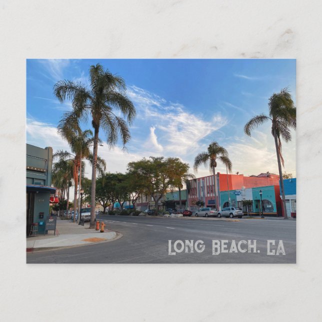 Long Beach California Vykort (Framsida)