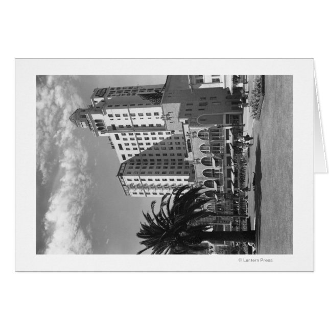 Long Beach, California Wilton Hotel Photograph Hälsningskort (Framsidan Horizontal)