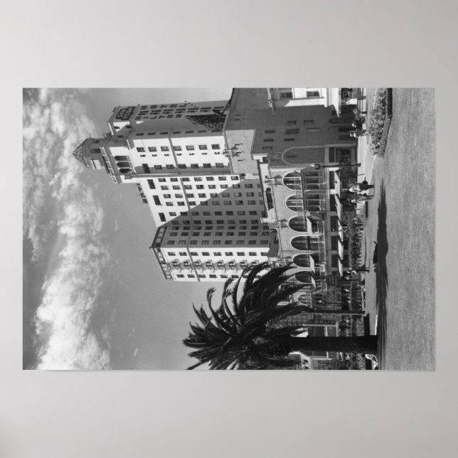 Long Beach, California Wilton Hotel Photograph Poster (Framsidan)