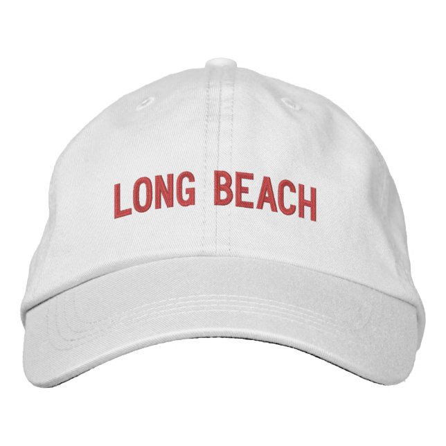 LONG BEACH EMBROIDEED BASEBALL CAP BRODERAD KEPS (Framsida)
