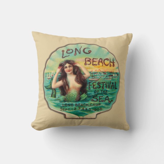 Long Beach festival 1908 av havet Kudde (Framsida)