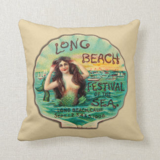 Long Beach festival 1908 av havet Kudde