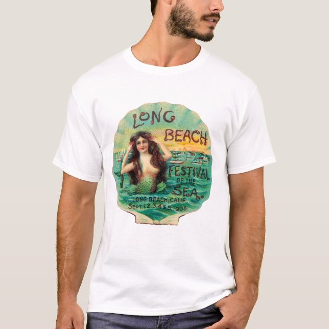 Long Beach festival 1908 av havet T Shirt (Framsida)
