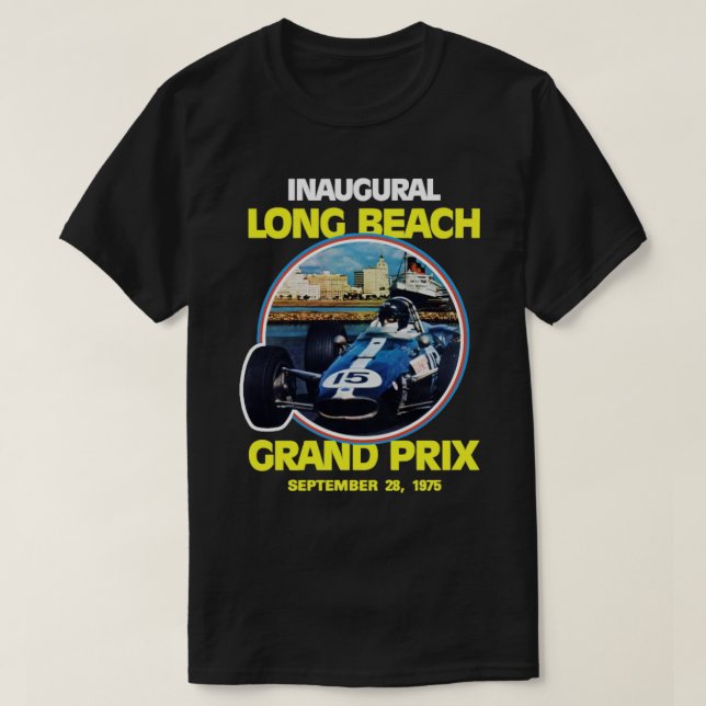 Long Beach Grand Prix 1975 T Shirt (Design framsida)