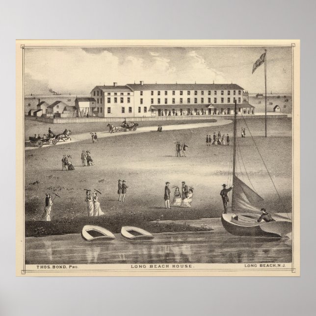 Long Beach House, Long Beach, NJ Poster (Framsidan)