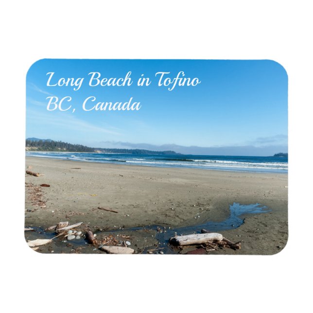 Long Beach in Tofino - BC, Kanada Magnet (Horisontell)