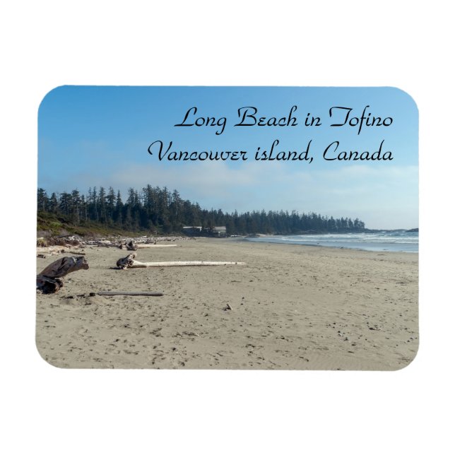 Long Beach in Tofino - BC, Kanada Magnet (Horisontell)