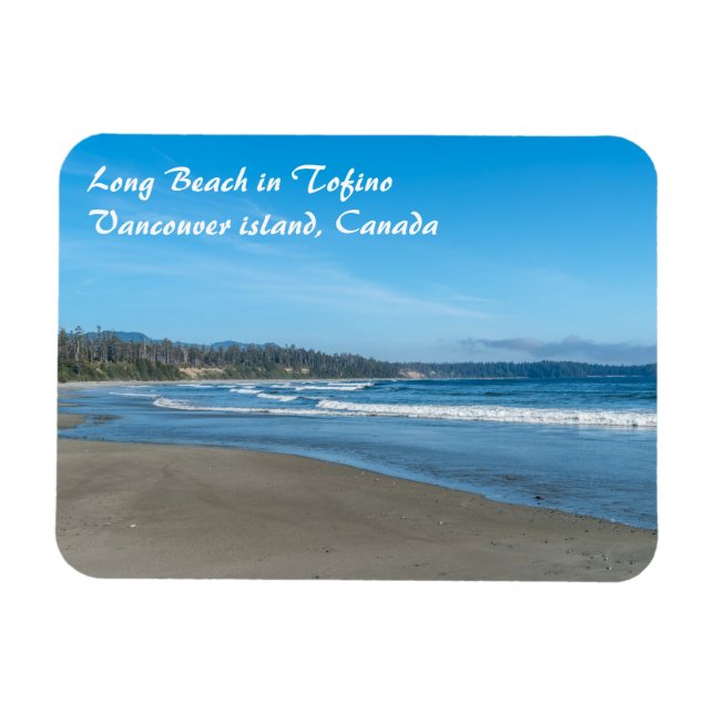Long Beach in Tofino - BC, Kanada Magnet (Horisontell)