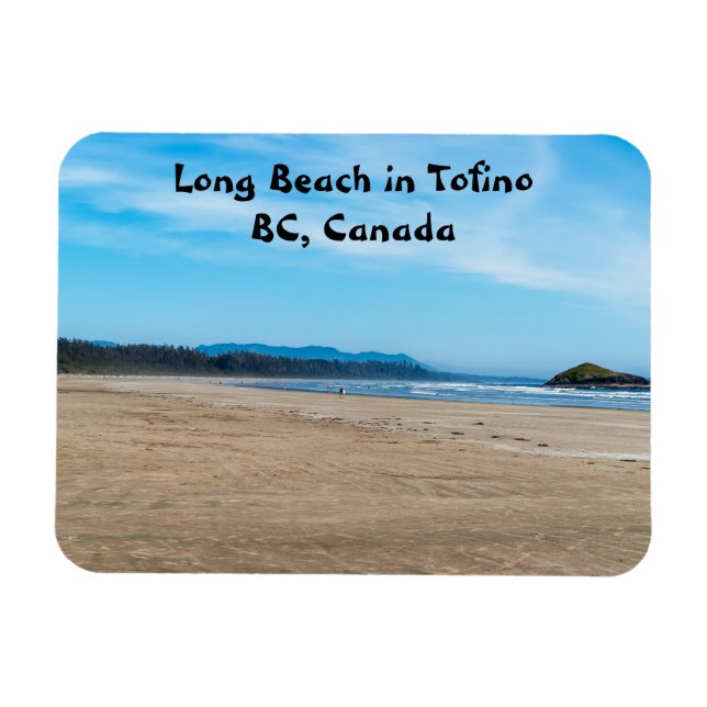 Long Beach in Tofino - BC, Kanada Magnet (Horisontell)